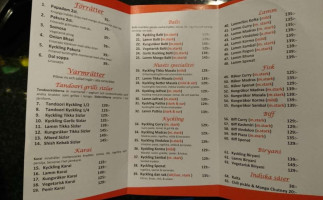 Red Fort India menu