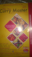 Curry Master menu