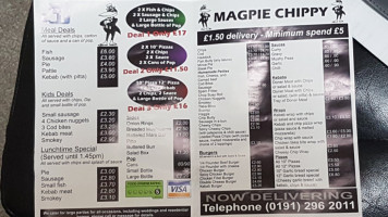 Magpie Chippy menu