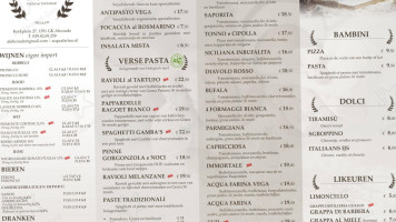 Acqua Farina menu