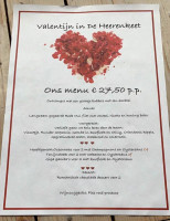 Cafe De Heerenkeet' Kerkwerve menu