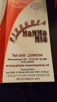 Afhaalcentrum Mamma Mia De Bilt menu