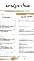 Bistro/ The Zoeke menu