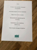 Cafe Nobel Bussum menu