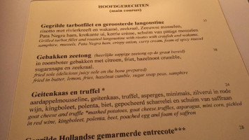 De Goedheyd B.v. Utrecht menu