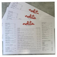 Nolita Pizzabar menu