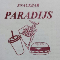 Snackbar 't Paradijs menu