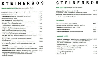 Brasserie Steinerbos menu