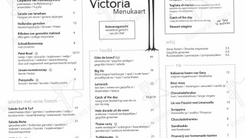 Lokaal Victoria menu