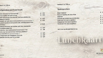 Grand Cafe De Gouverneur Heythuysen Geverifieerd menu