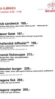 Matsalen menu