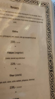Viking Diner Gudvangen menu