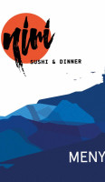 Niri Sushi Dinner menu