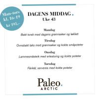 Paleo Arctic menu
