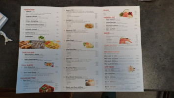 Tony’s Sushi Og Thai menu