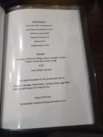 The Reardon menu