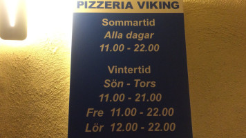 Viking Pizzeria Lessebo menu