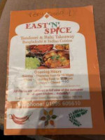 East N Spice menu