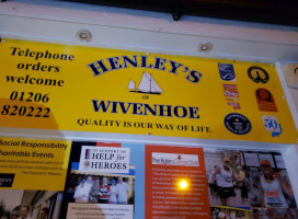 Henleys Of Wivenhoe menu