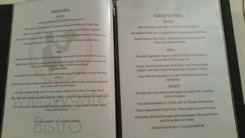 Willowgate Bistro menu
