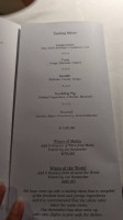 De Mondion menu