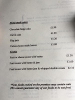 Cumbrian Pantry menu