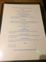 The Famous Bein Inn menu