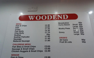 Woodend Traditional Fish And Chips menu