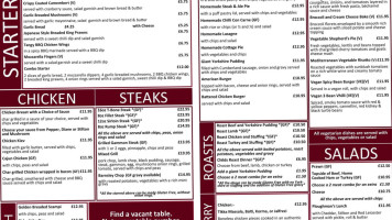 The Raddle Inn menu