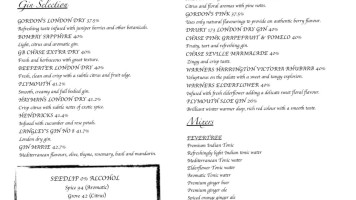 The Kings Arms, All Cannings menu
