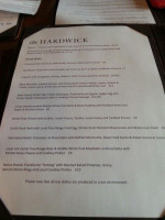 The Hardwick menu