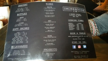 Smokehouse 138 menu