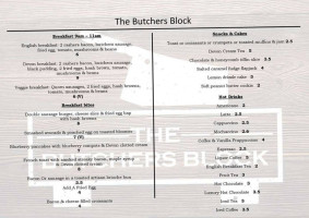 The Butchers Block menu