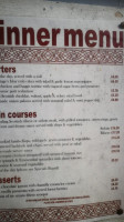 The Cottage Cafe Fish menu