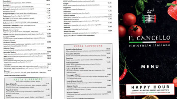 Il Cancello Italian menu