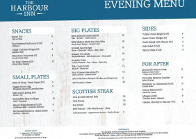 Harbour Inn menu
