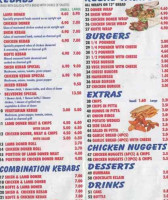 Belvedere Kebab menu