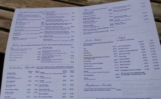 Brookside Tea Rooms Gardens menu