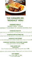 The Chequers Inn food