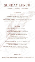 Taphouse Bar And Restaurant menu