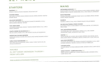Forum Kitchen menu
