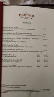 The Plough Pub, And B&b menu