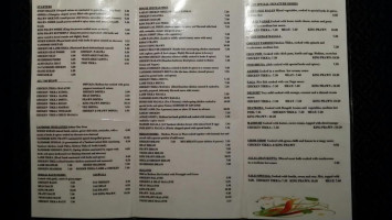 Bombay menu