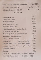 Pension Rezek-jeruzalem menu