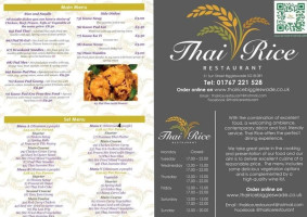 Thai Rice menu