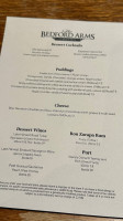 The Bedford Arms Dining menu