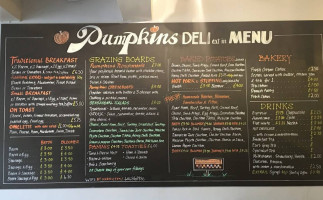 Pumpkins Deli menu