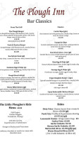 The Plough Inn menu