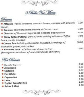 2 Belle Vue Avenue menu