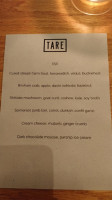 Tare menu